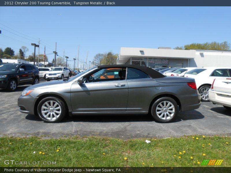Tungsten Metallic / Black 2012 Chrysler 200 Touring Convertible