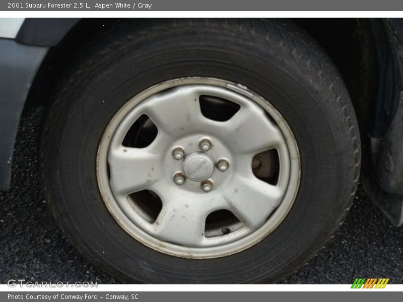 Aspen White / Gray 2001 Subaru Forester 2.5 L