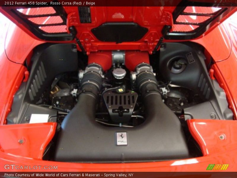 Rosso Corsa (Red) / Beige 2012 Ferrari 458 Spider