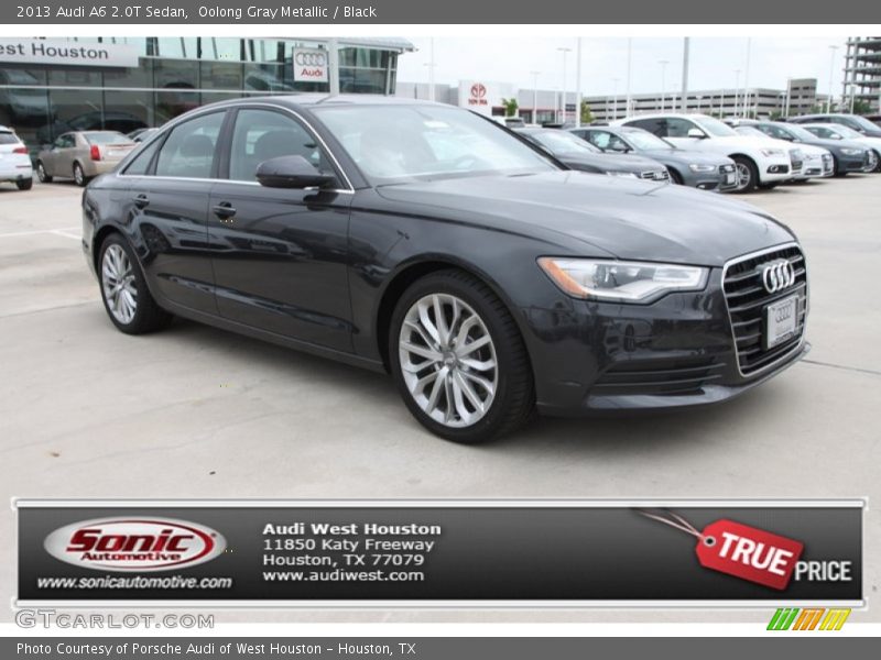 Oolong Gray Metallic / Black 2013 Audi A6 2.0T Sedan