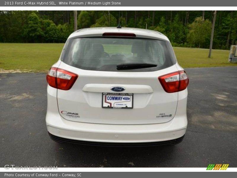 White Platinum / Medium Light Stone 2013 Ford C-Max Hybrid SEL