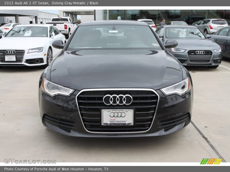 Oolong Gray Metallic / Black 2013 Audi A6 2.0T Sedan
