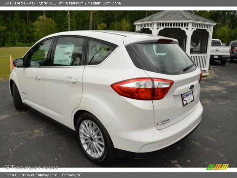 White Platinum / Medium Light Stone 2013 Ford C-Max Hybrid SEL