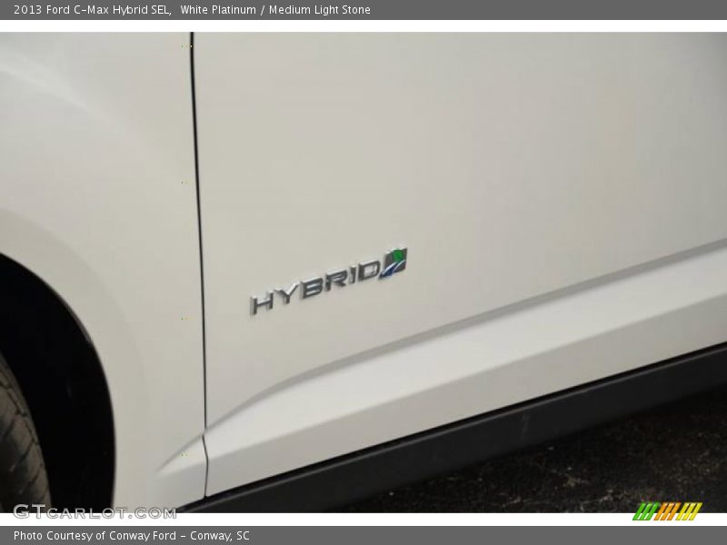 White Platinum / Medium Light Stone 2013 Ford C-Max Hybrid SEL