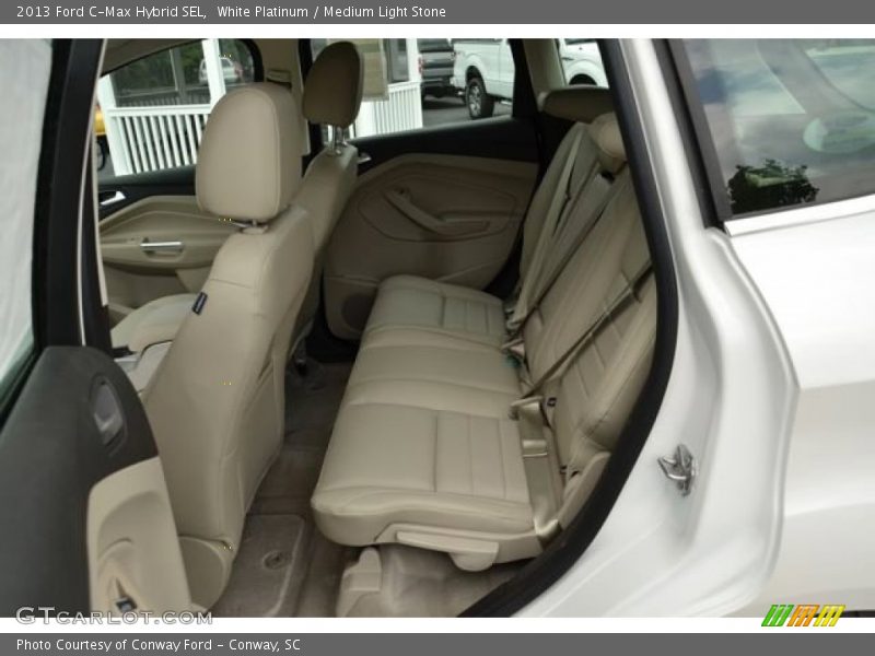 White Platinum / Medium Light Stone 2013 Ford C-Max Hybrid SEL