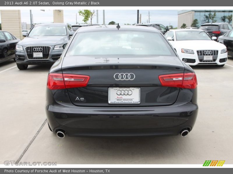 Oolong Gray Metallic / Black 2013 Audi A6 2.0T Sedan