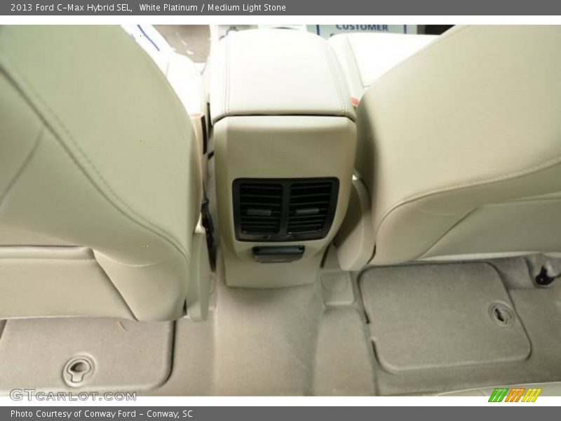 White Platinum / Medium Light Stone 2013 Ford C-Max Hybrid SEL