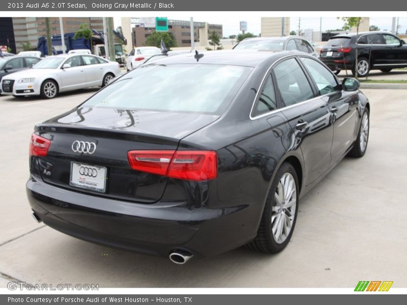 Oolong Gray Metallic / Black 2013 Audi A6 2.0T Sedan