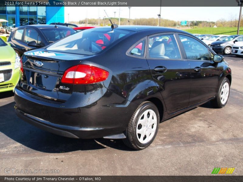 Tuxedo Black / Charcoal Black/Light Stone 2013 Ford Fiesta S Sedan