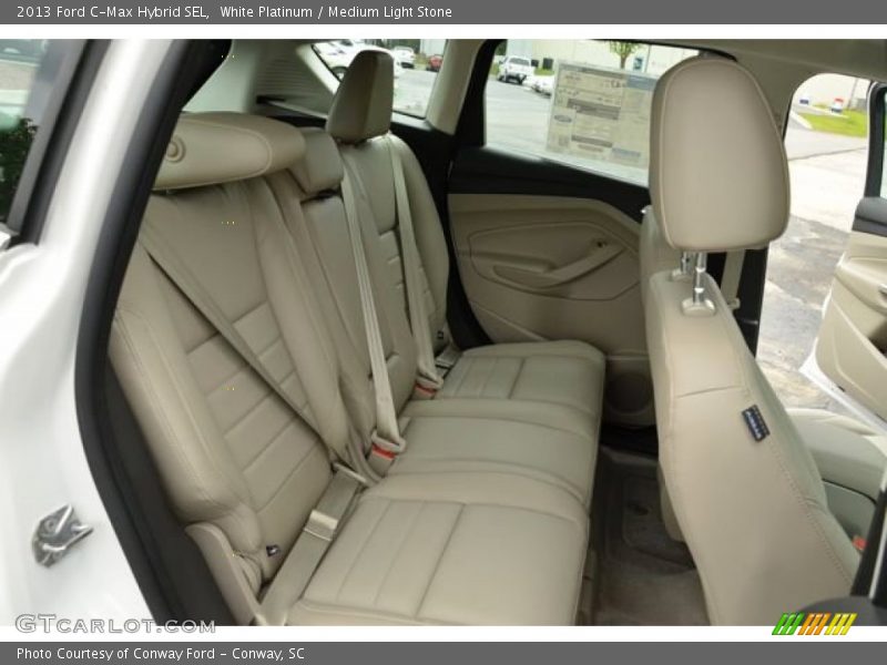 White Platinum / Medium Light Stone 2013 Ford C-Max Hybrid SEL