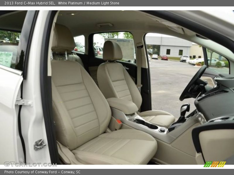 White Platinum / Medium Light Stone 2013 Ford C-Max Hybrid SEL