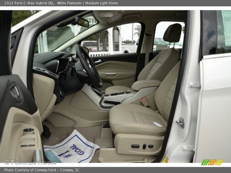 White Platinum / Medium Light Stone 2013 Ford C-Max Hybrid SEL