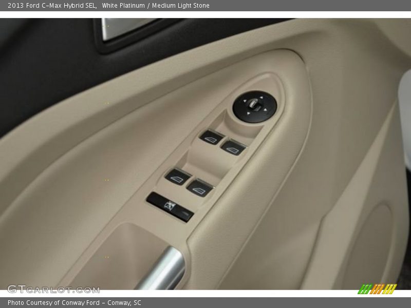 White Platinum / Medium Light Stone 2013 Ford C-Max Hybrid SEL