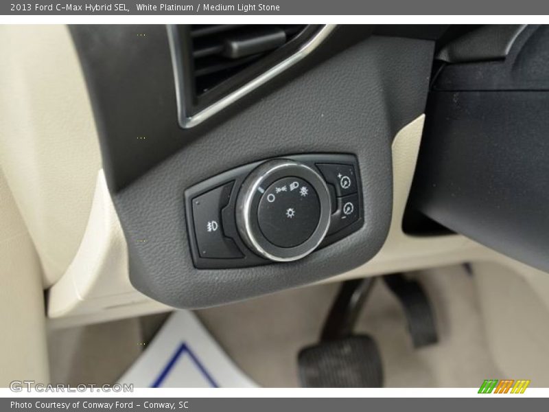 White Platinum / Medium Light Stone 2013 Ford C-Max Hybrid SEL