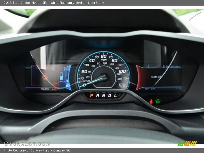 White Platinum / Medium Light Stone 2013 Ford C-Max Hybrid SEL
