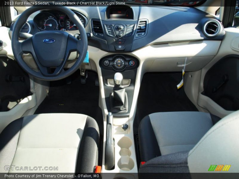 Tuxedo Black / Charcoal Black/Light Stone 2013 Ford Fiesta S Sedan