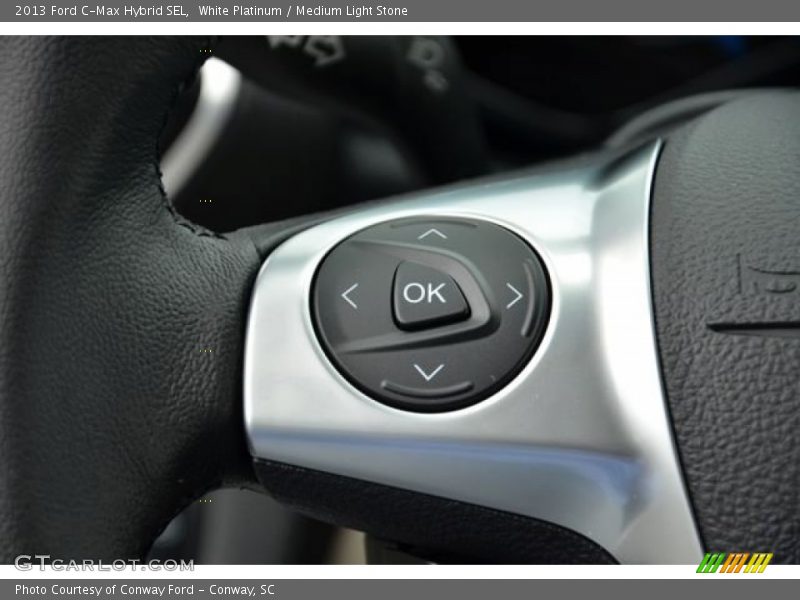 White Platinum / Medium Light Stone 2013 Ford C-Max Hybrid SEL