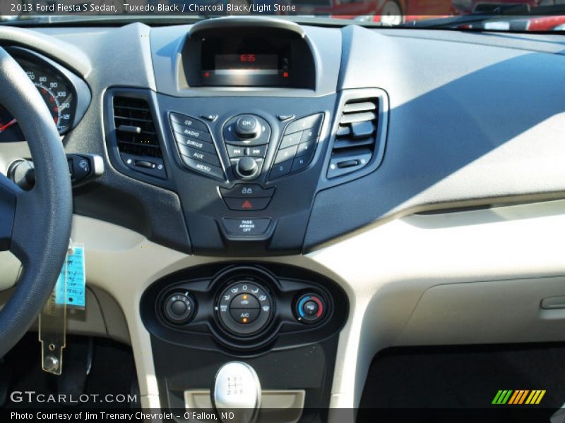 Tuxedo Black / Charcoal Black/Light Stone 2013 Ford Fiesta S Sedan