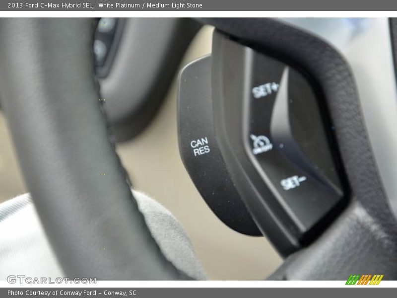 White Platinum / Medium Light Stone 2013 Ford C-Max Hybrid SEL