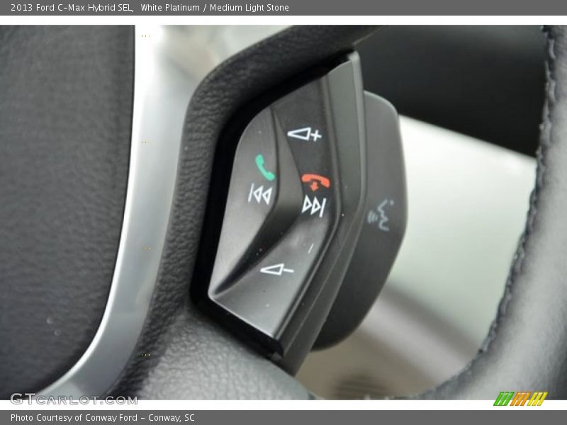 White Platinum / Medium Light Stone 2013 Ford C-Max Hybrid SEL