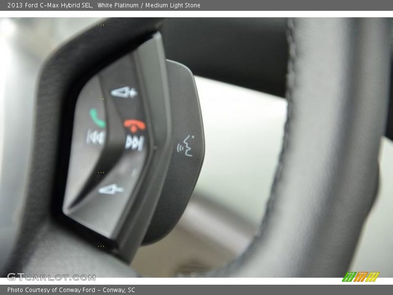 White Platinum / Medium Light Stone 2013 Ford C-Max Hybrid SEL