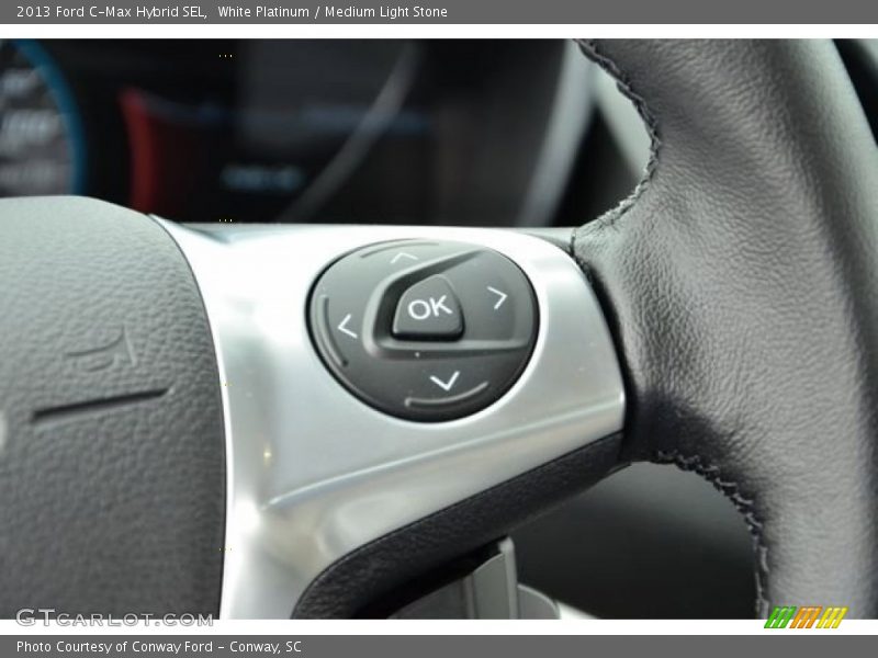White Platinum / Medium Light Stone 2013 Ford C-Max Hybrid SEL