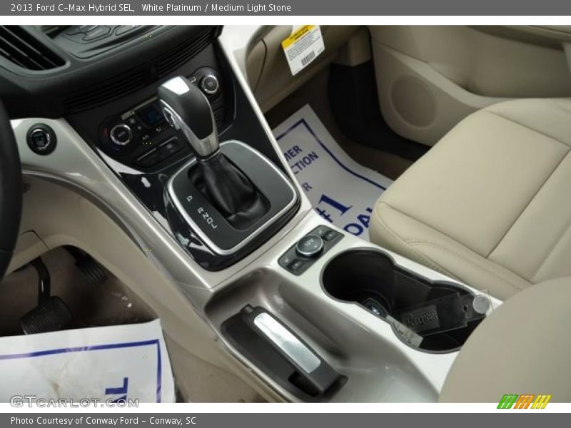 White Platinum / Medium Light Stone 2013 Ford C-Max Hybrid SEL