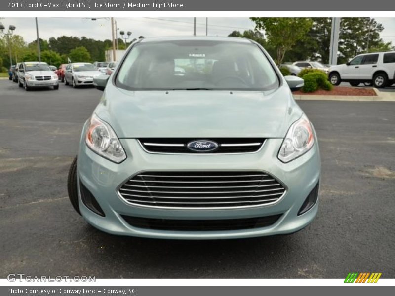 Ice Storm / Medium Light Stone 2013 Ford C-Max Hybrid SE