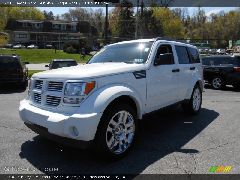 Bright White / Dark Slate Gray 2011 Dodge Nitro Heat 4x4