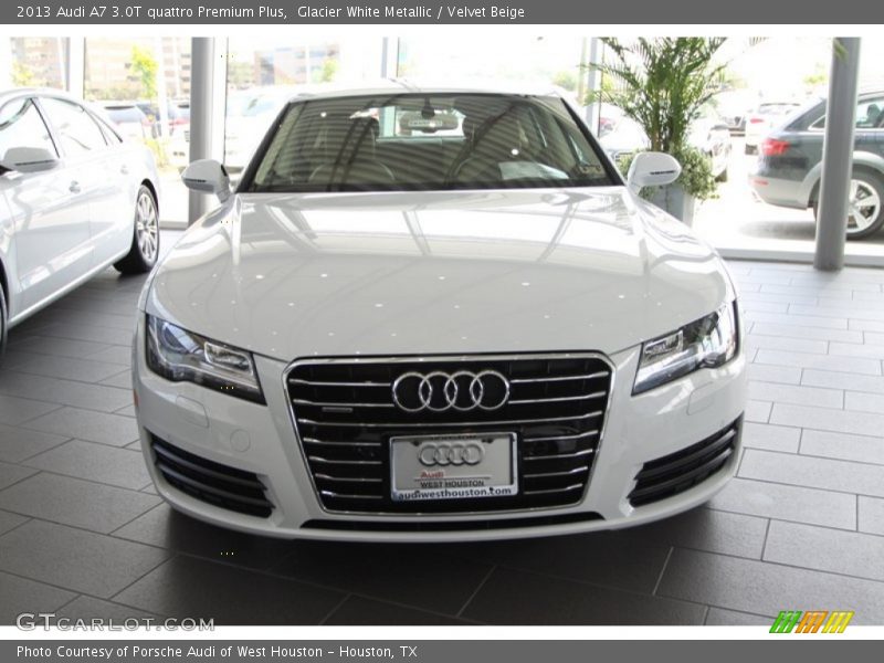 Glacier White Metallic / Velvet Beige 2013 Audi A7 3.0T quattro Premium Plus