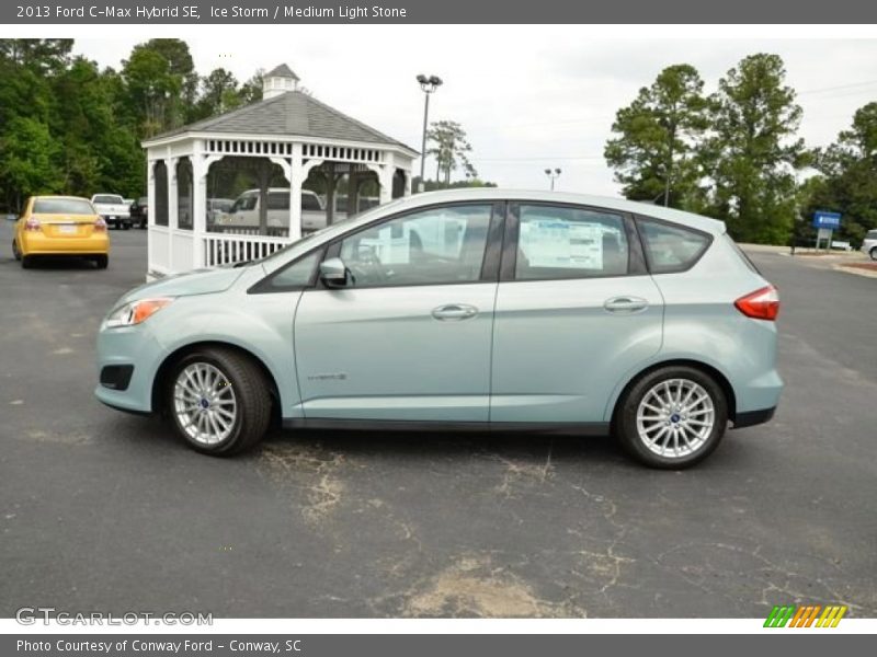 Ice Storm / Medium Light Stone 2013 Ford C-Max Hybrid SE