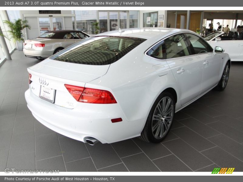 Glacier White Metallic / Velvet Beige 2013 Audi A7 3.0T quattro Premium Plus