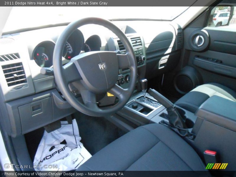 Bright White / Dark Slate Gray 2011 Dodge Nitro Heat 4x4