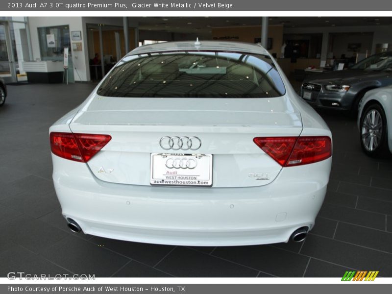 Glacier White Metallic / Velvet Beige 2013 Audi A7 3.0T quattro Premium Plus