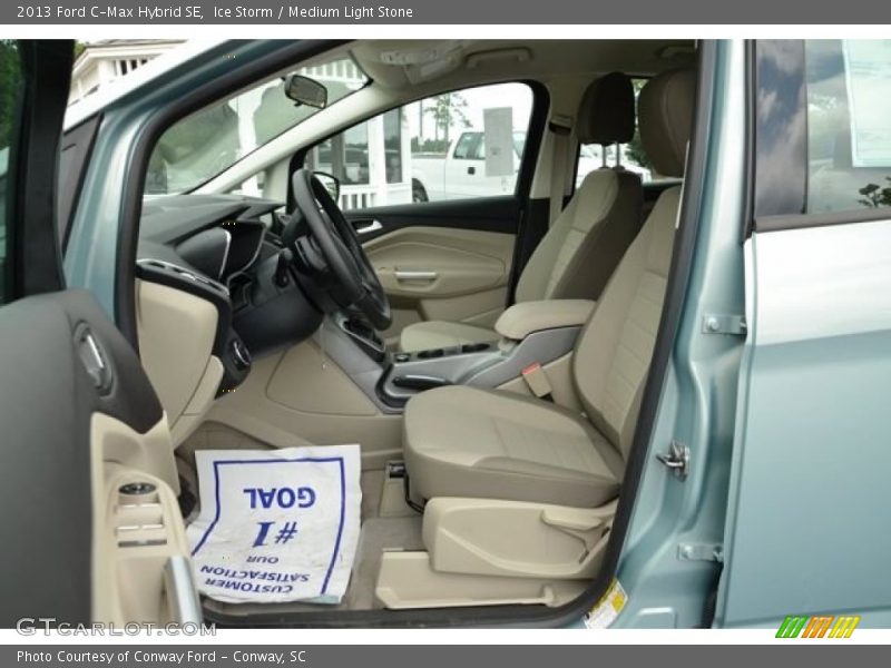 Ice Storm / Medium Light Stone 2013 Ford C-Max Hybrid SE