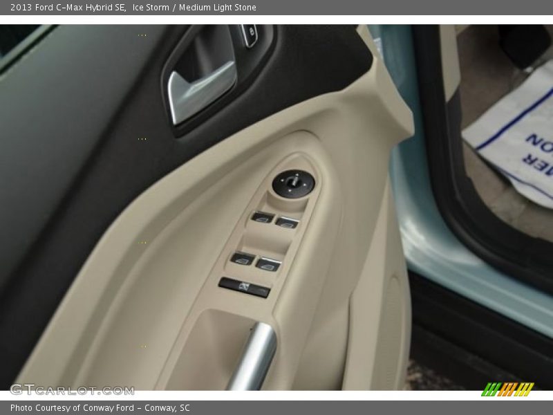 Ice Storm / Medium Light Stone 2013 Ford C-Max Hybrid SE