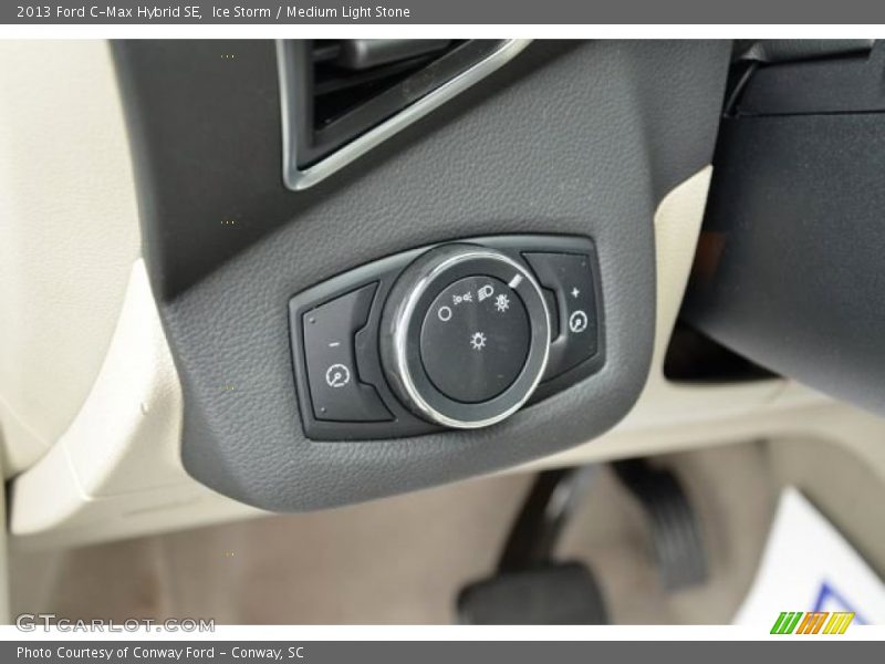 Ice Storm / Medium Light Stone 2013 Ford C-Max Hybrid SE