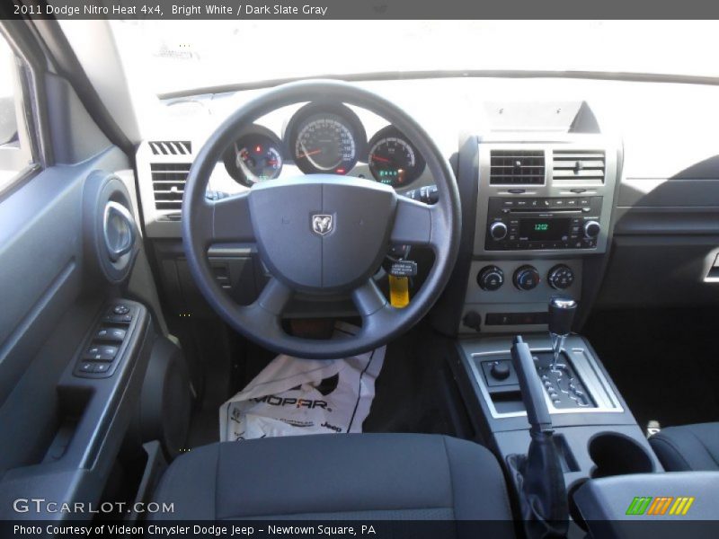 Bright White / Dark Slate Gray 2011 Dodge Nitro Heat 4x4