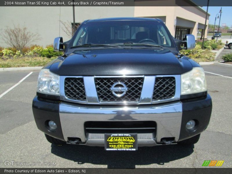 Galaxy Black / Graphite/Titanium 2004 Nissan Titan SE King Cab 4x4