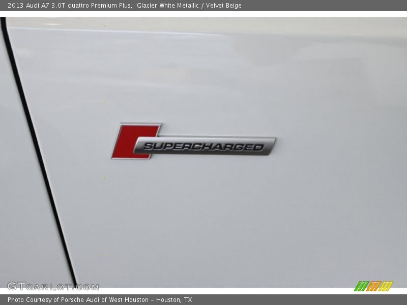 Glacier White Metallic / Velvet Beige 2013 Audi A7 3.0T quattro Premium Plus
