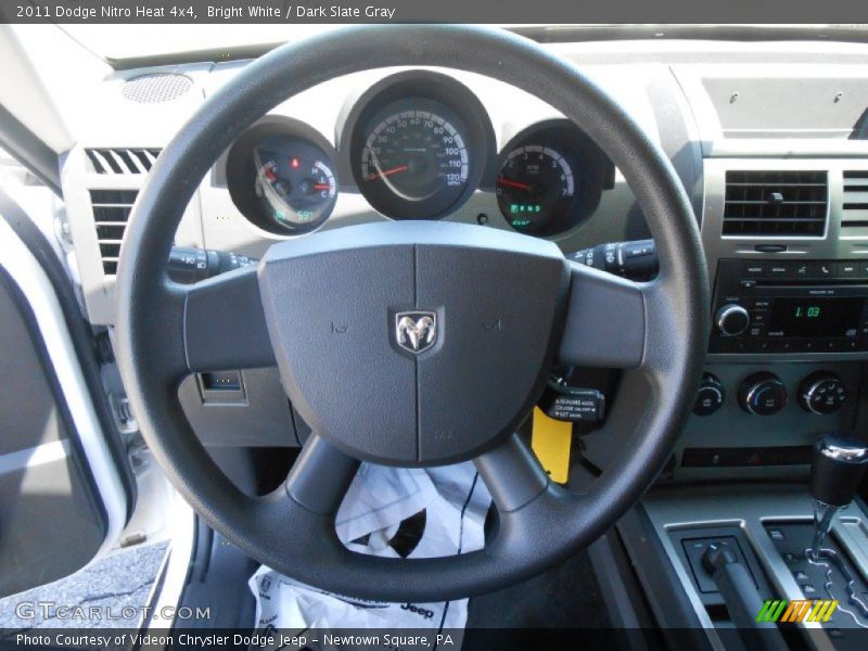 Bright White / Dark Slate Gray 2011 Dodge Nitro Heat 4x4