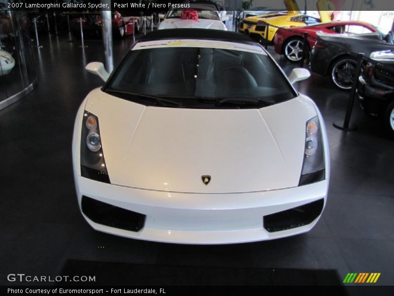 Pearl White / Nero Perseus 2007 Lamborghini Gallardo Spyder