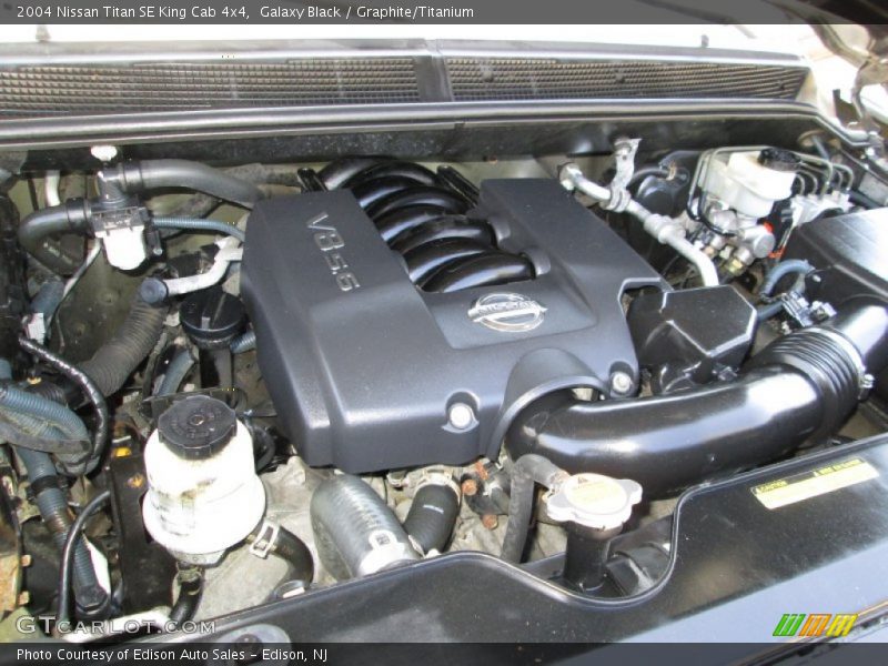 Galaxy Black / Graphite/Titanium 2004 Nissan Titan SE King Cab 4x4