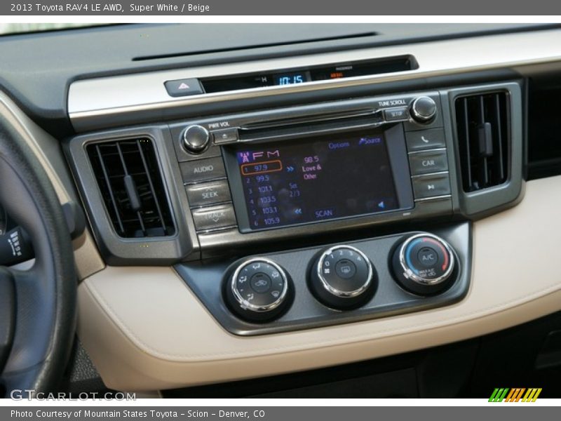 Super White / Beige 2013 Toyota RAV4 LE AWD