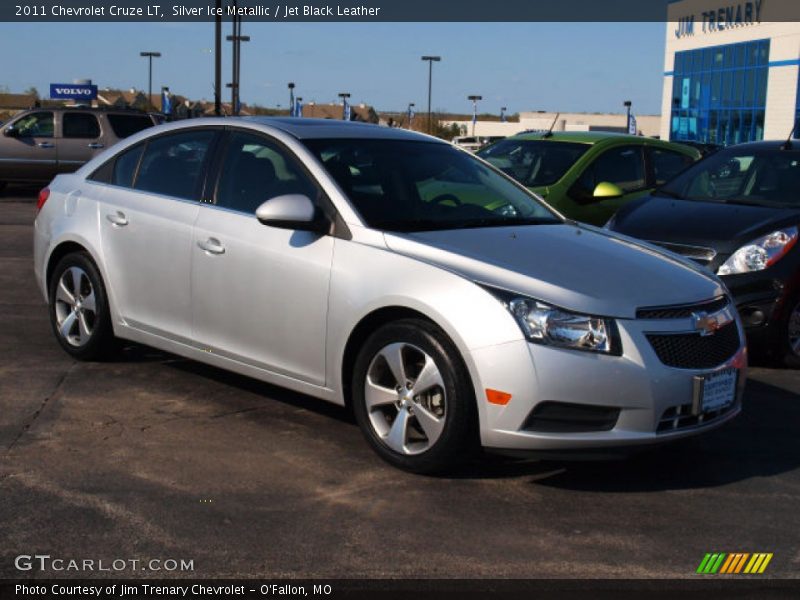 Silver Ice Metallic / Jet Black Leather 2011 Chevrolet Cruze LT