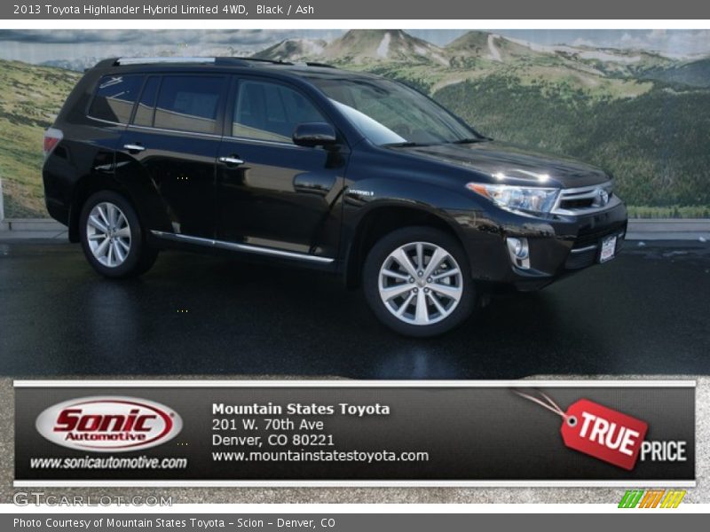 Black / Ash 2013 Toyota Highlander Hybrid Limited 4WD