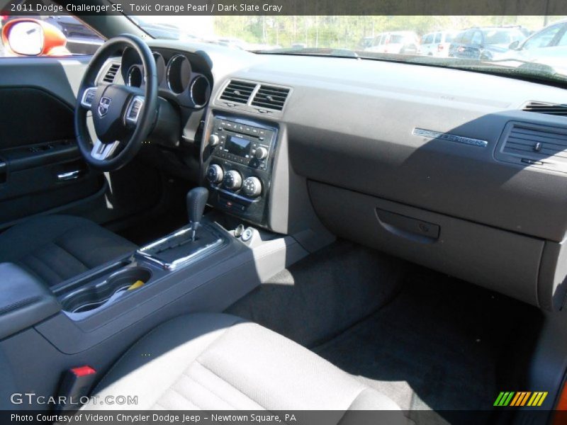 Toxic Orange Pearl / Dark Slate Gray 2011 Dodge Challenger SE