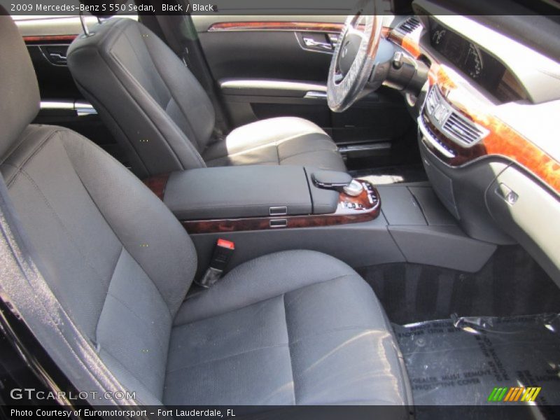 Black / Black 2009 Mercedes-Benz S 550 Sedan