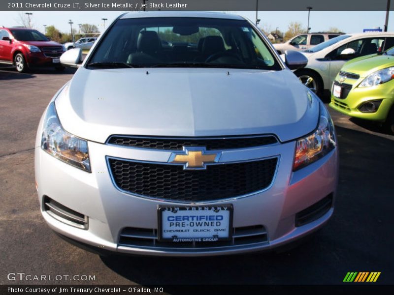 Silver Ice Metallic / Jet Black Leather 2011 Chevrolet Cruze LT