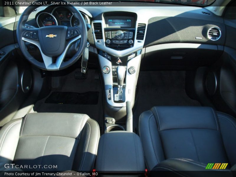 Silver Ice Metallic / Jet Black Leather 2011 Chevrolet Cruze LT